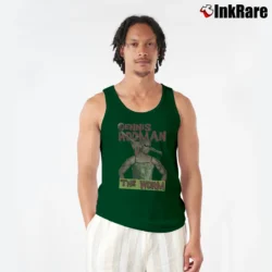 Men’s vintage dennis rodman the worm for NBA Retro and Bulls Fans Tank Top in forest green | Breathable, Active-Friendly Design