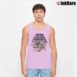 Men’s Vintage Disney Star War Mickey And Friends Tank Top in light pink | Breathable, Active-Friendly Design