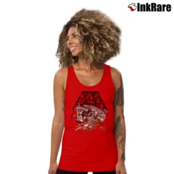 Women’s Vintage Disney Star War Mickey And Friends Tank Top in red | Lightweight, Movement-Friendly