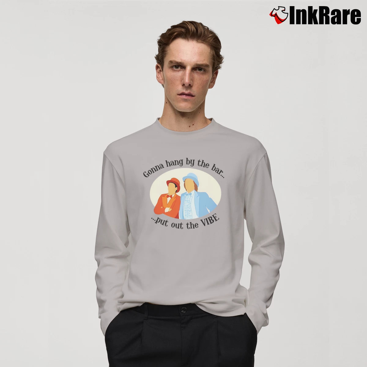 Vintage Dumb And Dumber Men’s Long-Sleeve Tee in sport grey – Versatile Layering Men’s Vintage Dumb And Dumber Long-Sleeve Shirt in sport grey | Sleek, Lightweight, Year-Round Wear