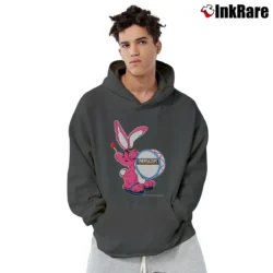 Men’s Vintage Energizer Bunny Graphic Nothing Last Longer Pullover Hoodie in charcoal | Cozy, Durable, Modern Fit