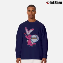 Men’s Vintage Energizer Bunny Graphic Nothing Last Longer Long-Sleeve Shirt in navy | Sleek, Lightweight, Year-Round Wear