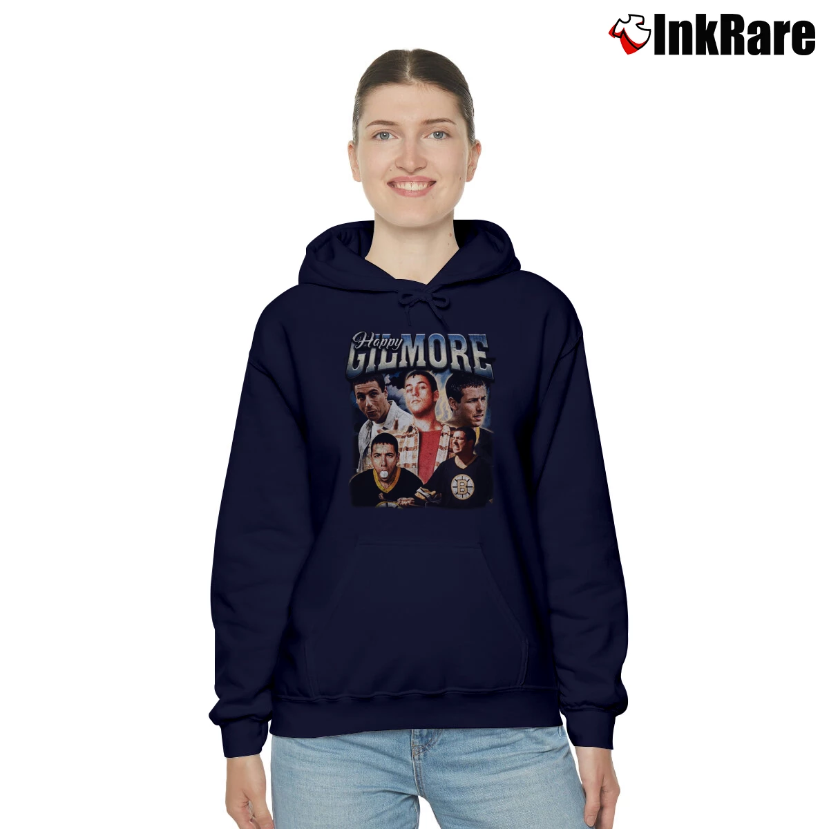 Women’s Vintage Happy Gilmore Adam Sandler Cozy Hoodie in navy | Warm, Structured, Stylish