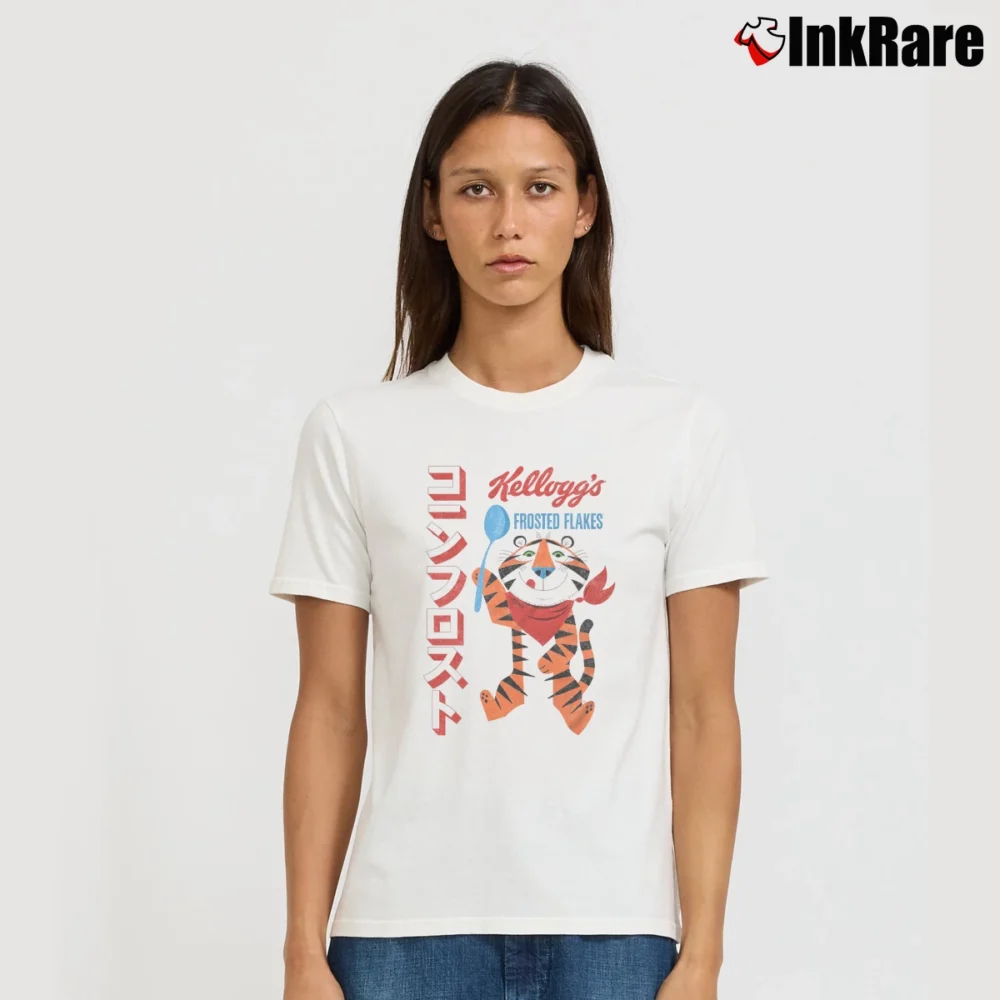 Women’s Vintage Japanese Tony The Tiger T-Shirt in white | Soft, Flattering Fit