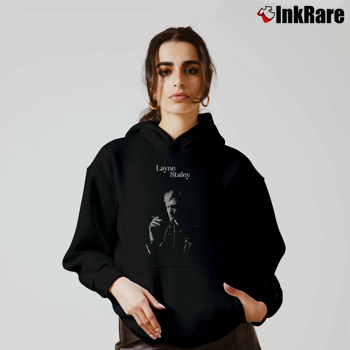 Women’s Vintage Layne Staley Alice In Chains Cozy Hoodie in black | Warm, Structured, Stylish