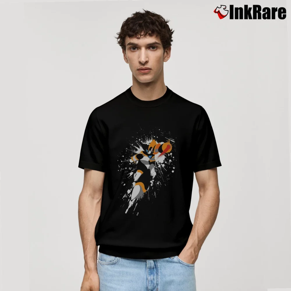 Men’s Vintage Mega Man Forte Bass Classic T-Shirt in black | Soft, Breathable Everyday Wear