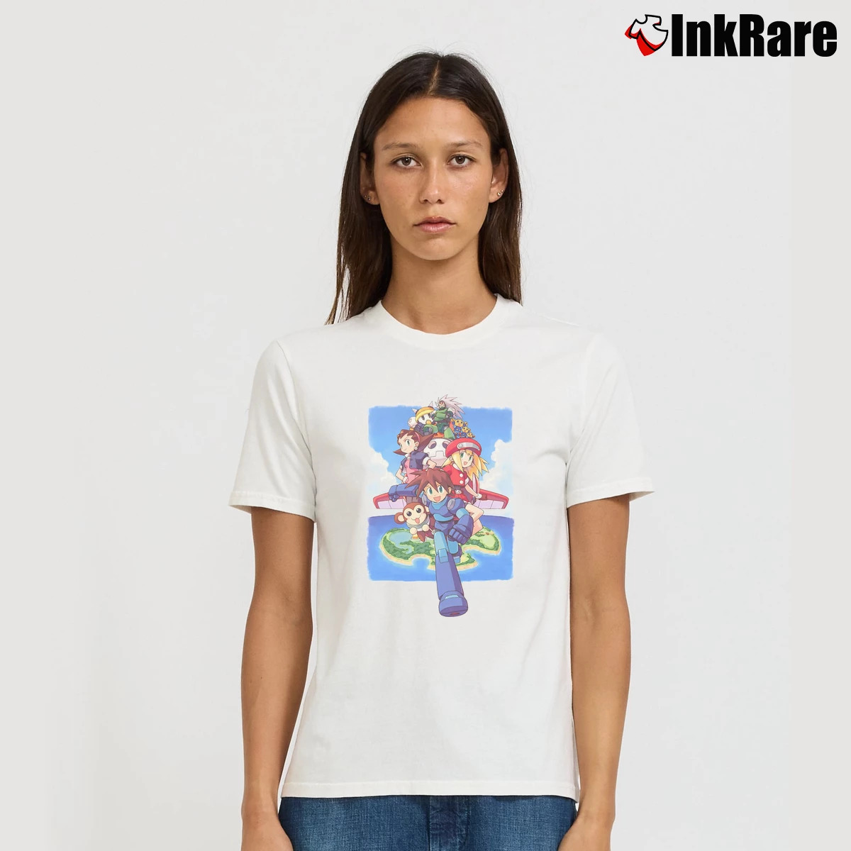Women’s Vintage Mega Man Legends T-Shirt in white | Soft, Flattering Fit
