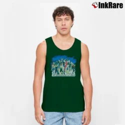 Men’s Vintage Mobile Suit Gundam Wing Tank Top in forest green | Breathable, Active-Friendly Design
