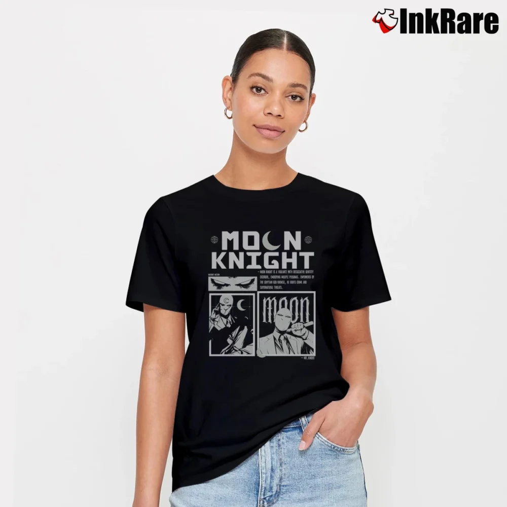 Women’s Vintage Moon Knight T-Shirt in black | Soft, Flattering Fit