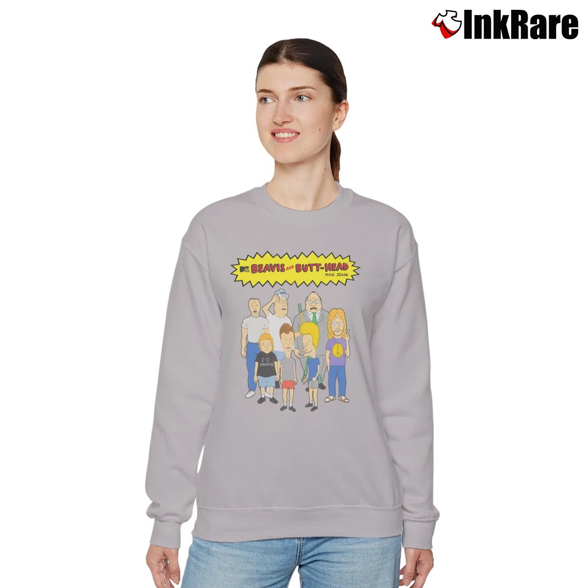 Women’s Vintage MTV Beavis And Butt - Head Relaxed Sweatshirt in sport grey | Soft, Laid-Back Vibe