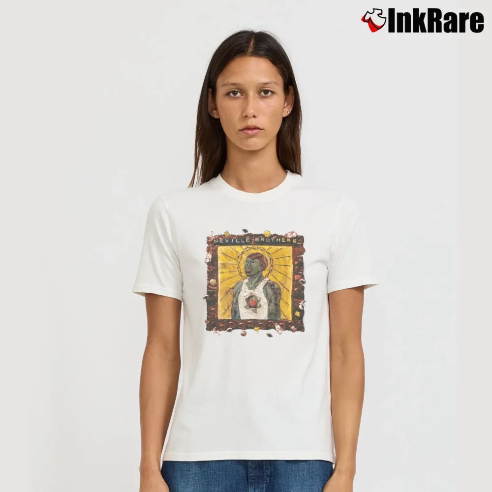 Women’s Vintage Neville Brothers T-Shirt in white | Soft, Flattering Fit