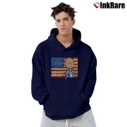 Men’s Vintage Peanuts Pig Pen American Pullover Hoodie in navy | Cozy, Durable, Modern Fit