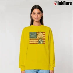 Women’s Vintage Peanuts Pig Pen American Relaxed Sweatshirt in yellow | Soft, Laid-Back Vibe