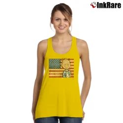 Women’s Vintage Peanuts Pig Pen American Tank Top in yellow | Lightweight, Movement-Friendly