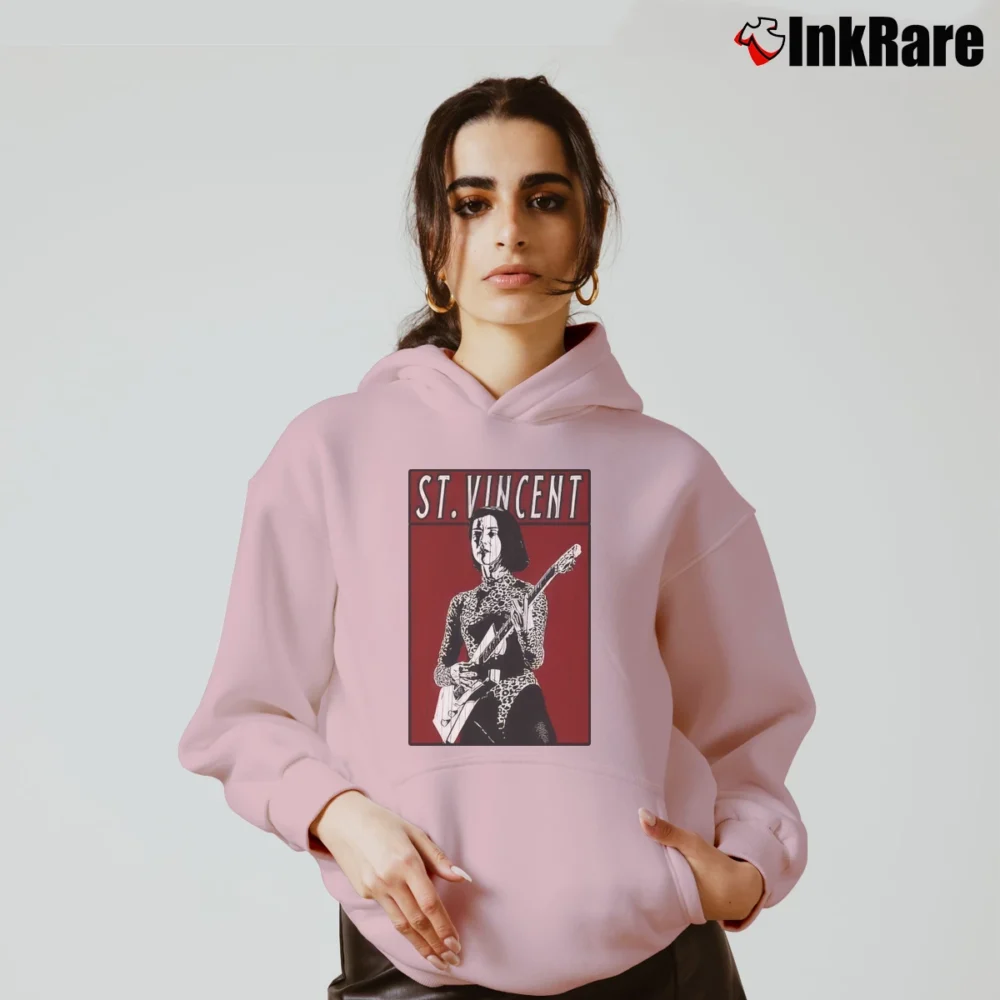 Women’s Vintage Retro St Vincent Cozy Hoodie in light pink | Warm, Structured, Stylish