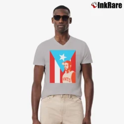 Men’s Vintage Roberto Clemente Baseball for Fans V-Neck Tee in sport grey | Sharp, Breathable, Everyday Staple