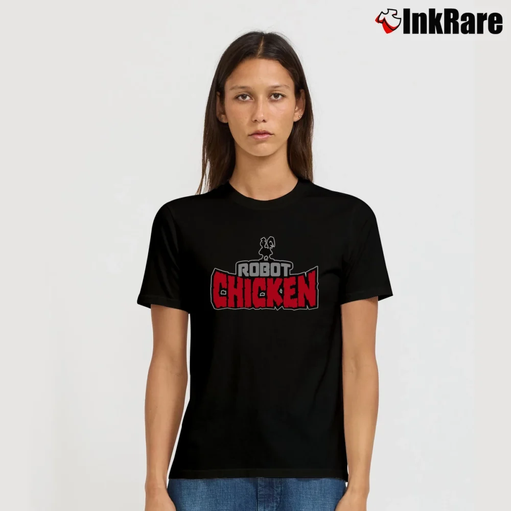 Women’s Vintage Robot Chicken T-Shirt in black | Soft, Flattering Fit
