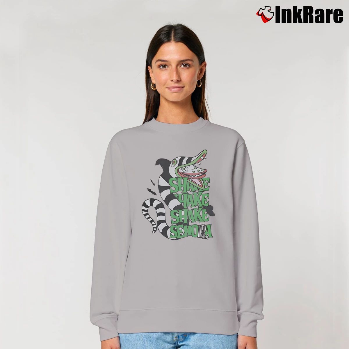 Vintage Shake Shake Shake Senora Beetlejuice Women’s Relaxed Sweatshirt in sport grey – Cozy Casual Women’s Vintage Shake Shake Shake Senora Beetlejuice Relaxed Sweatshirt in sport grey | Soft, Laid-Back Vibe