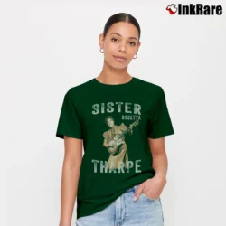 Women’s Vintage Sister Rosetta Tharpe Signature T-Shirt in forest green | Soft, Flattering Fit