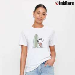 Women’s Vintage Surfing Snoopy T-Shirt in white | Soft, Flattering Fit