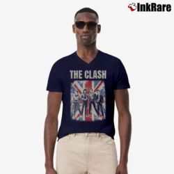 Men’s Vintage The Clash V-Neck Tee in navy | Sharp, Breathable, Everyday Staple