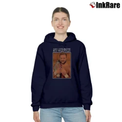 Women’s Vintage WWE Arn Anderson for Wrestling Fans Cozy Hoodie in navy | Warm, Structured, Stylish
