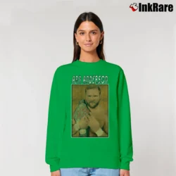 Women’s Vintage WWE Arn Anderson for Wrestling Fans Relaxed Sweatshirt in irish green | Soft, Laid-Back Vibe