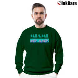 Men’s Vinyl Ranch Miami My Amy Crewneck Sweatshirt in forest green | Cozy Fabric, Clean Style