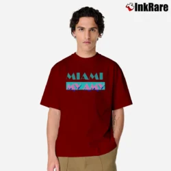 Men’s Vinyl Ranch Miami My Amy Classic T-Shirt in maroon | Soft, Breathable Everyday Wear