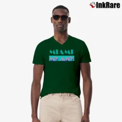 Men’s Vinyl Ranch Miami My Amy V-Neck Tee in forest green | Sharp, Breathable, Everyday Staple