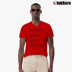 Men’s Violent Femmes Kiss Off V-Neck Tee in red | Sharp, Breathable, Everyday Staple