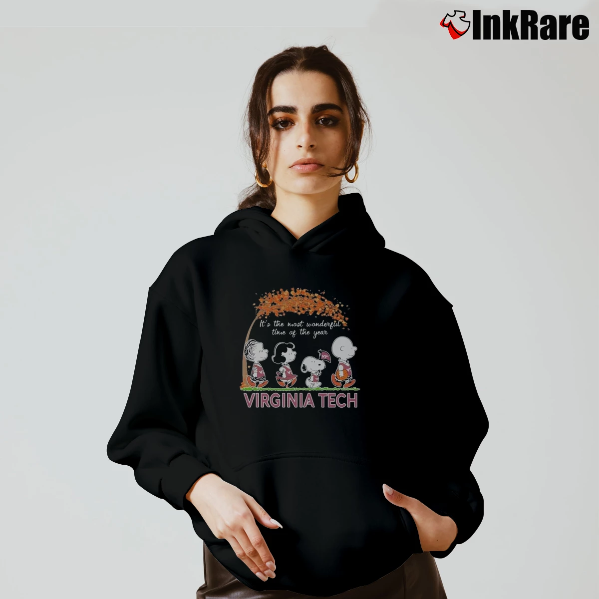 Virginia Tech Hokies Snoopy Fall Is The Best Season Women’s Cozy Hoodie in black – Urban Chic Women’s Virginia Tech Hokies Snoopy Fall Is The Best Season Cozy Hoodie in black | Warm, Structured, Stylish