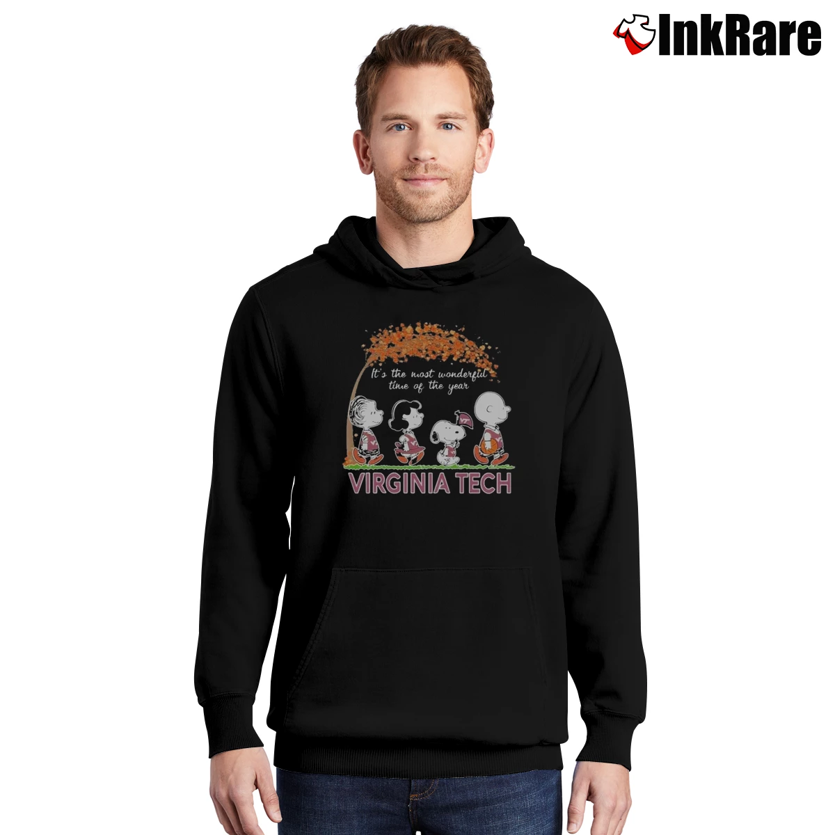 Virginia Tech Hokies Snoopy Fall Is The Best Season Men’s Pullover Hoodie in black – Ultimate Warmth Men’s Virginia Tech Hokies Snoopy Fall Is The Best Season Pullover Hoodie in black | Cozy, Durable, Modern Fit