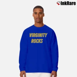 Men’s Virginity Rocks Long-Sleeve Shirt in royal blue | Sleek, Lightweight, Year-Round Wear