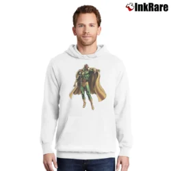 Men’s Vision Marvel Avengers Superhero Team Pullover Hoodie in white | Cozy, Durable, Modern Fit