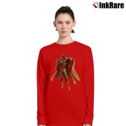 Women’s Vision Marvel Avengers Superhero Team Long-Sleeve Top in red | Sleek, Versatile, All-Season