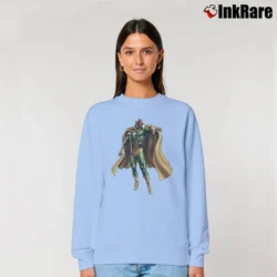 Women’s Vision Marvel Avengers Superhero Team Relaxed Sweatshirt in light blue | Soft, Laid-Back Vibe