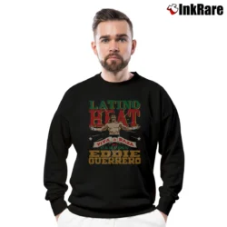 Men’s Viva La Raza Latino Heat Crewneck Sweatshirt in black | Cozy Fabric, Clean Style