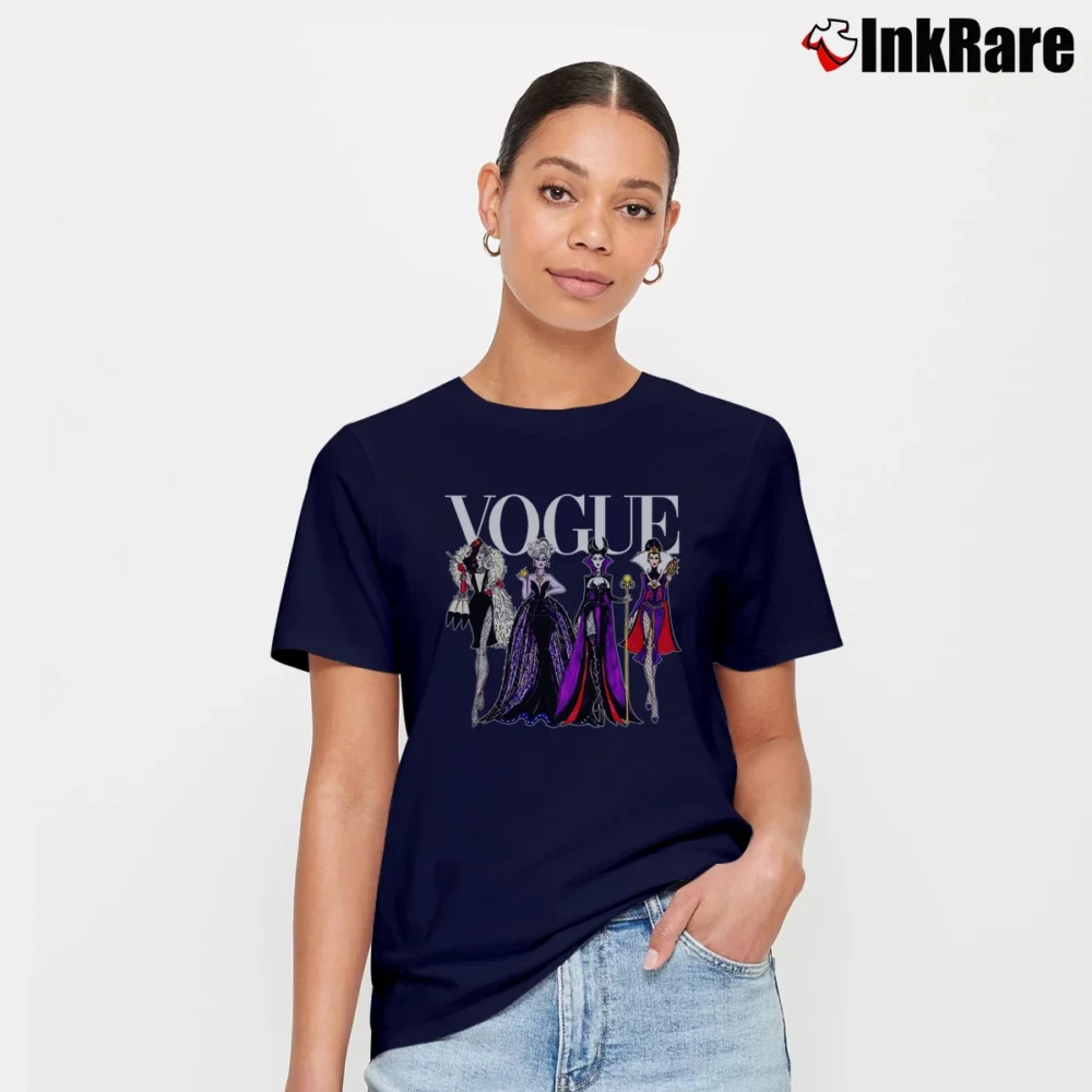 Women’s Vogue Princess Villains 90s Signature T-Shirt in navy | Soft, Flattering Fit
