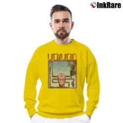 Men’s Voivod Nothingface Crewneck Sweatshirt in yellow | Cozy Fabric, Clean Style