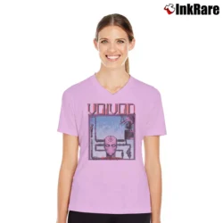 Women’s Voivod Nothingface V-Neck Tee in light pink | Chic Neckline, Soft Texture