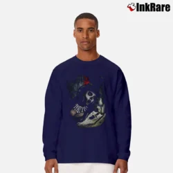 Men’s Voodoo Queen Witchcraft Style Long-Sleeve Shirt in navy | Sleek, Lightweight, Year-Round Wear