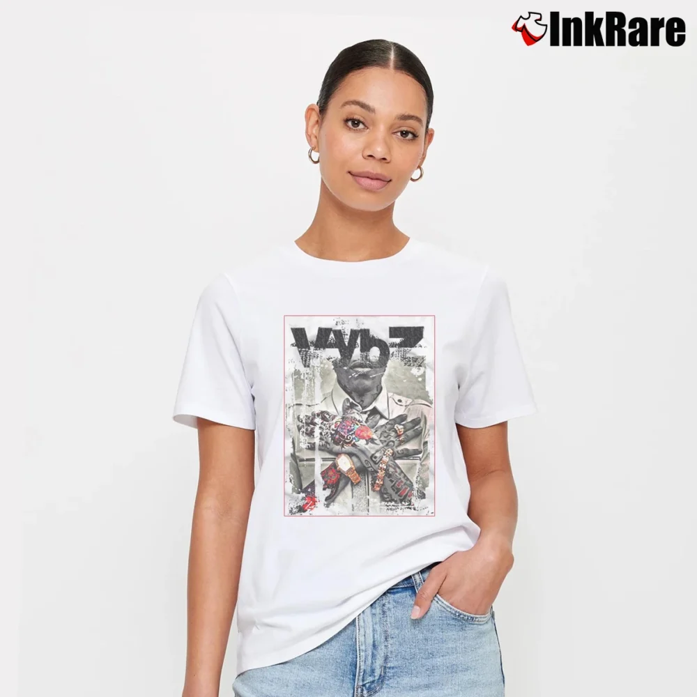 Women’s Vybz Kartel Reggae Dancehall Jamaica Signature T-Shirt in white | Soft, Flattering Fit