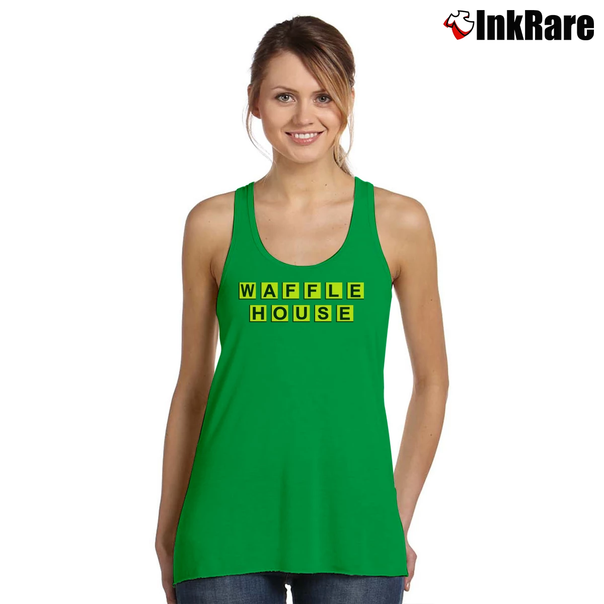 Waffle House Logo Women’s Essential Tank in irish green – Summer Ready Women’s Waffle House Logo Tank Top in irish green | Lightweight, Movement-Friendly