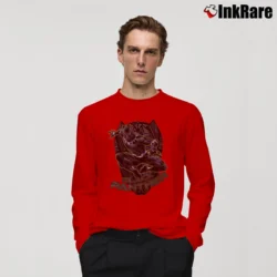 Men’s Wakanda Marvel Advanced Technology And Fashion Long-Sleeve Shirt in red | Sleek, Lightweight, Year-Round Wear