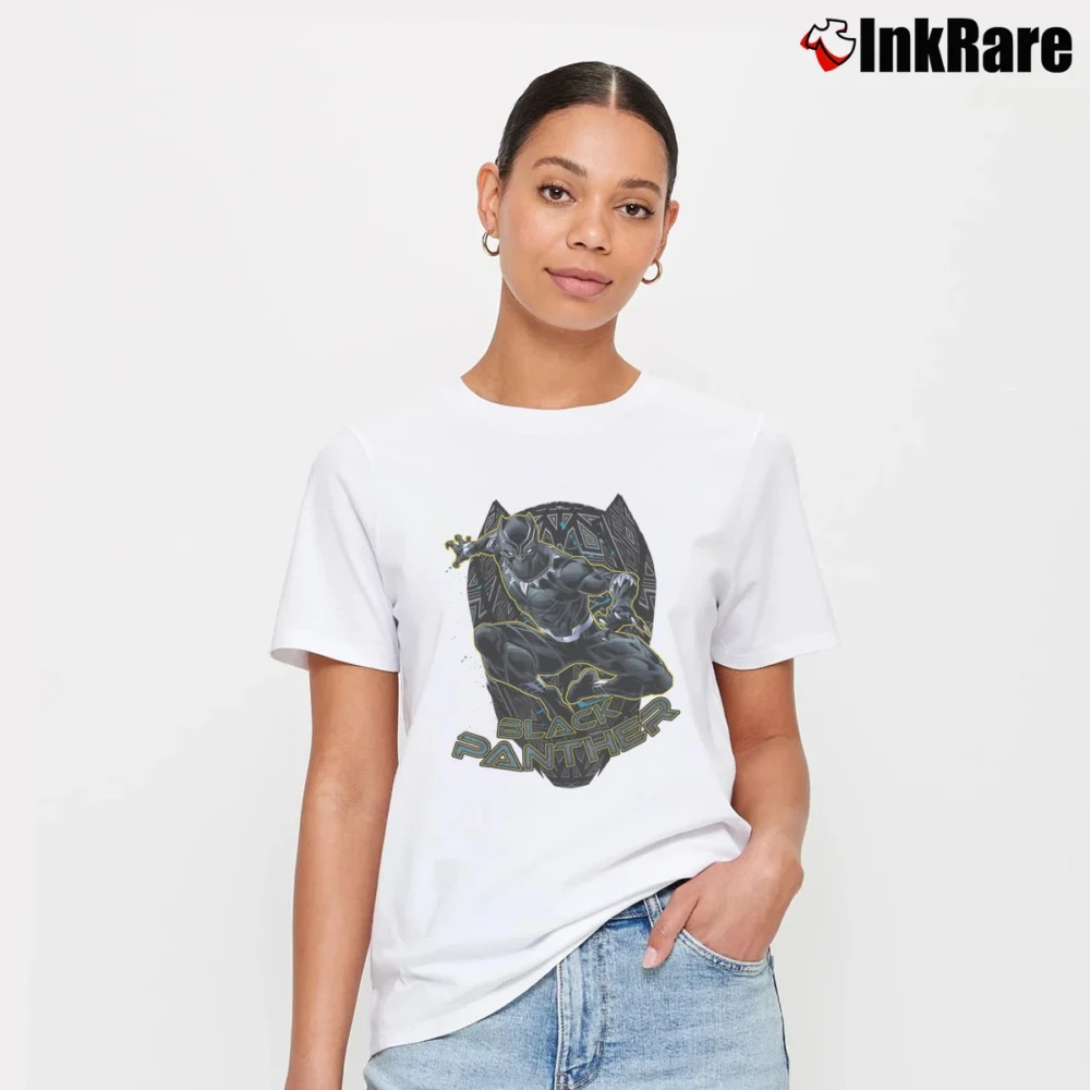 Women’s Wakanda Marvel Advanced Technology And Fashion Signature T-Shirt in white | Soft, Flattering Fit