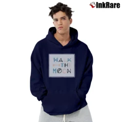 Men’s Walk The Moon Arrow Logo Pullover Hoodie in navy | Cozy, Durable, Modern Fit