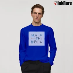 Men’s Walk The Moon Arrow Logo Long-Sleeve Shirt in royal blue | Sleek, Lightweight, Year-Round Wear
