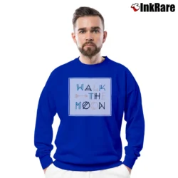 Men’s Walk The Moon Arrow Logo Crewneck Sweatshirt in royal blue | Cozy Fabric, Clean Style