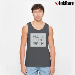 Men’s Walk The Moon Arrow Logo Tank Top in charcoal | Breathable, Active-Friendly Design